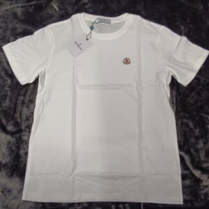 Moncler White Short Sleeve Tee